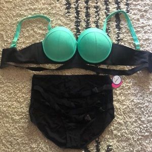 Two piece high waist swimsuit